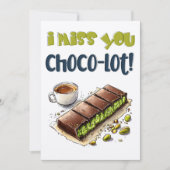 Ich vermisse dich Choco-Los! - Schokolade Kunafa W Einladung (Vorderseite)