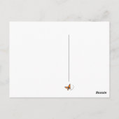 Ich vermisse dich Doodles Postkarte (Rückseite)