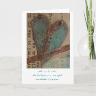 Ich vermisse dich feiertagskarte