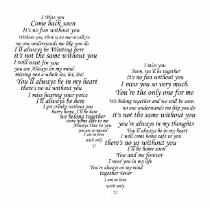 Ich vermisse dich - gebrochenes Herz Freistehende Fotoskulptur