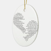 Ich vermisse dich - gebrochenes Herz Keramik Ornament (Links)