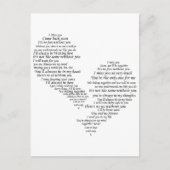 Ich vermisse dich - gebrochenes Herz Postkarte (Vorderseite)