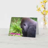 Ich vermisse dich! Gorilla Card Karte (Gelbe Blume)