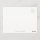 Ich vermisse dich, Handwriting Typografie Pink Ros Postkarte (Rückseite)