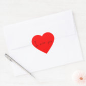 Ich vermisse dich, Heart Shape Stickers (Umschlag)