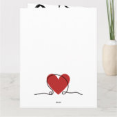 Ich vermisse dich herzsinnig kostspielige Liebe Karte (Rückseite)