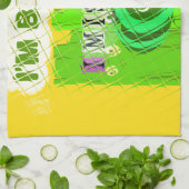 Ich vermisse dich, ich bin Vorstand: Funny Text Qu Handtuch (Gefaltet)