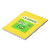 Ich vermisse dich, ich bin Vorstand: Funny Text Qu Notizblock (Rotiert)