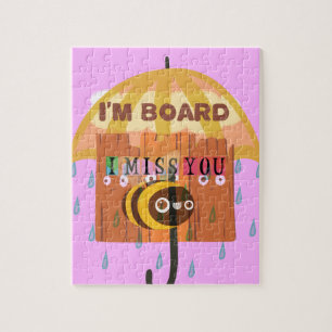 Ich vermisse dich im Regen, bei dem mir langweilig Puzzle