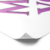 Ich vermisse dich in rosa lila Farben Poster (Ecke)