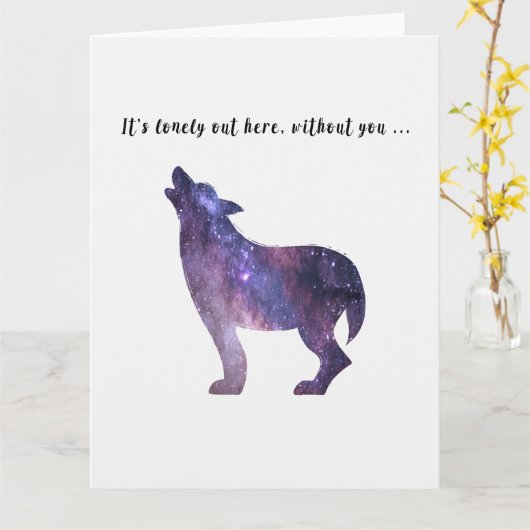 Ich vermisse dich karte (Gelbe Blume)