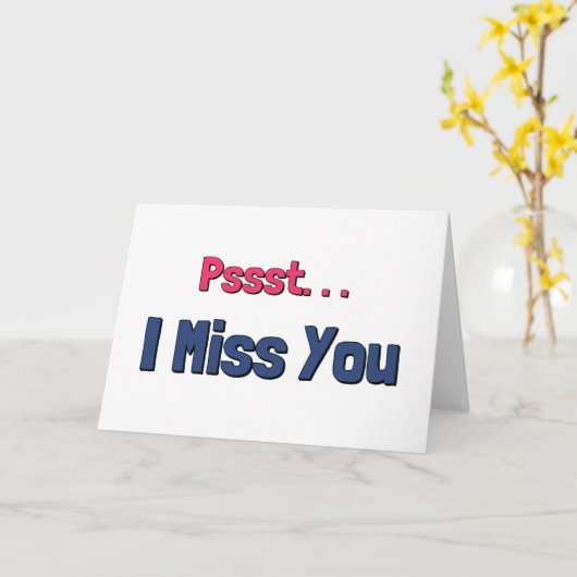 Ich vermisse dich karte (Gelbe Blume)