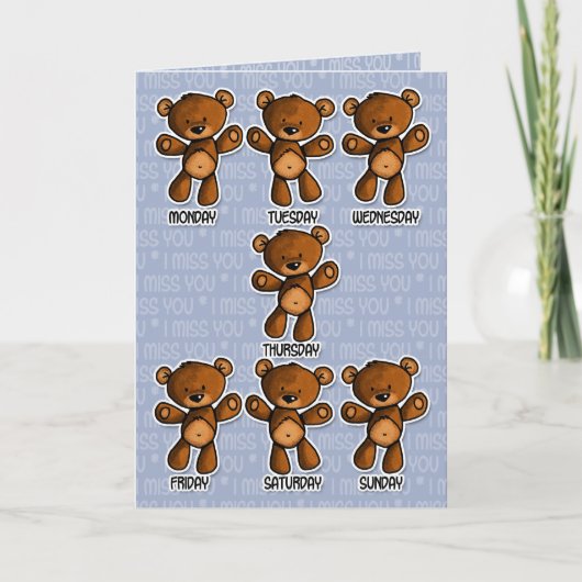 Ich vermisse dich karte (Vorderseite)