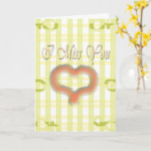 Ich vermisse dich. karte (Gelbe Blume)