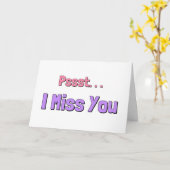 Ich vermisse dich karte (Gelbe Blume)