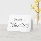 Ich vermisse dich karte (Gelbe Blume)