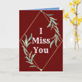 Ich vermisse dich karte (Gelbe Blume)