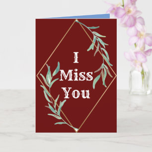 Ich vermisse dich karte