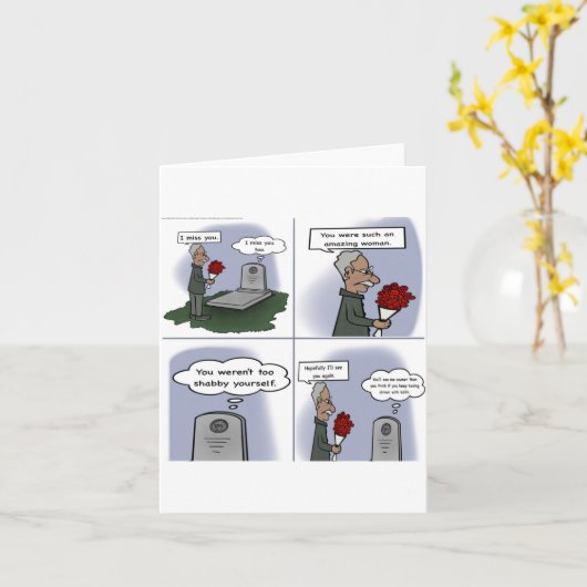 Ich vermisse dich karte (Gelbe Blume)