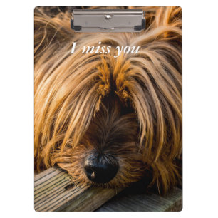 Ich vermisse dich klemmbrett