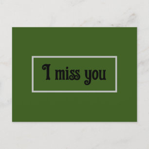Ich vermisse dich ldcard postkarte