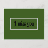 Ich vermisse dich ldcard postkarte (Vorderseite)
