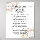 Ich vermisse dich Mama Poster (Vorne)
