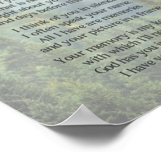 Ich vermisse dich Oncle Poster (Ecke)