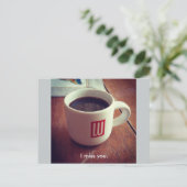 Ich vermisse dich. postkarte (Stehend Vorderseite)