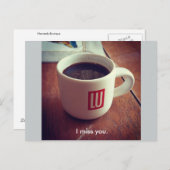 Ich vermisse dich. postkarte (Vorne/Hinten)