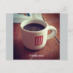 Ich vermisse dich. postkarte