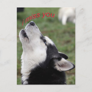 Ich vermisse dich postkarte