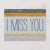 Ich vermisse dich postkarte (Vorderseite)