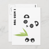 Ich vermisse dich postkarte (Vorne/Hinten)