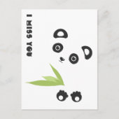 Ich vermisse dich postkarte (Vorderseite)