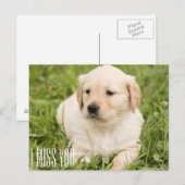 Ich vermisse dich postkarte (Vorne/Hinten)