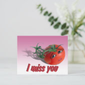 Ich vermisse dich postkarte (Stehend Vorderseite)