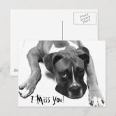 Ich vermisse dich! postkarte (Vorne/Hinten)