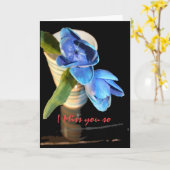 Ich vermisse dich so karte (Gelbe Blume)