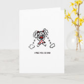 Ich vermisse dich so schlecht Grußkarte Karte (Gelbe Blume)