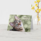 Ich vermisse dich so sehr, dass ich Niedliches Tab Karte (Gelbe Blume)