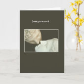 Ich vermisse dich so sehr karte (Gelbe Blume)