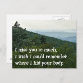 Ich vermisse dich so sehr... postkarte (Vorne/Hinten)