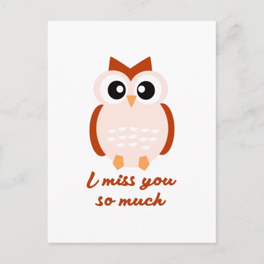 Ich vermisse dich so sehr postkarte (Vorderseite)