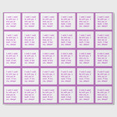 Ich vermisse dich so viel Liebe, mit der du immer Geschenkpapier (Flach)