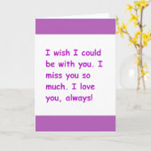 Ich vermisse dich so viel Liebe, mit der du immer Karte (Gelbe Blume)