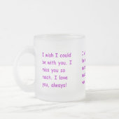 Ich vermisse dich so viel Liebe, mit der du immer Mattglastasse (Links)