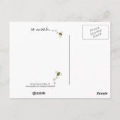 Ich vermisse dich so viel Postkarte (Rückseite)