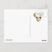 "Ich vermisse dich!" Teddy-Bär Postkarte (Rückseite)