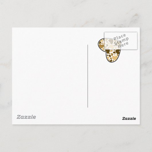 "Ich vermisse dich!" Teddy-Bär Postkarte (Rückseite)